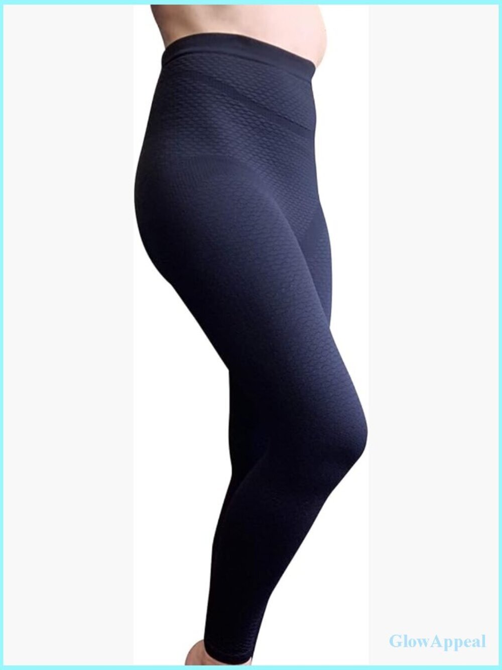 Compression Leggings with Massaging Knit - High Waist Support